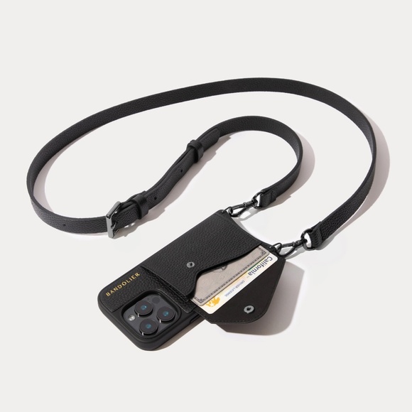 Bandolier Hailey Crossbody IPhone 14 Pro Case in Black/Pewter - Picture 3 of 8